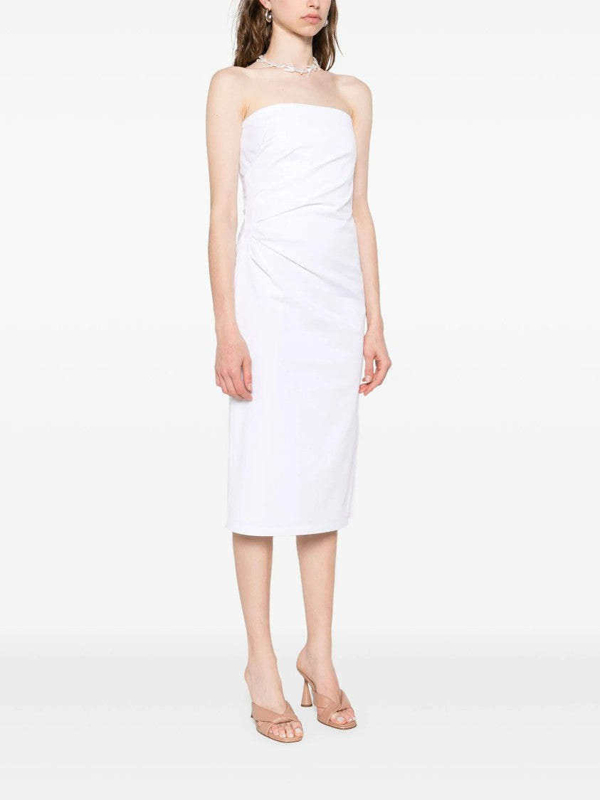 Max Mara Sleek Strapless Midi Dress