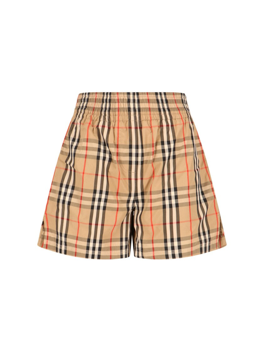 Burberry 'Check' Shorts – Beige