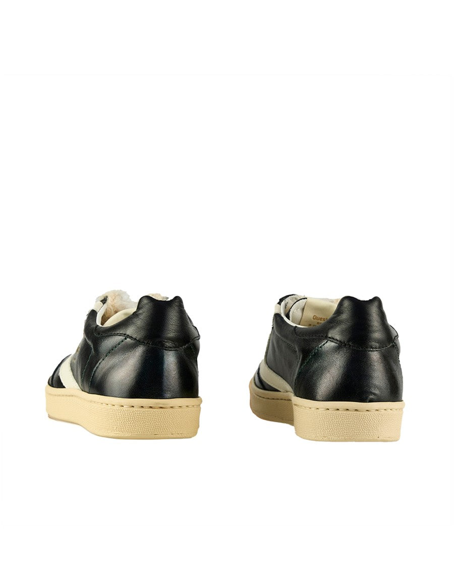 Valsport Metallic Leather Sneakers With Vintage Rubber Sole And Boomerang Detail