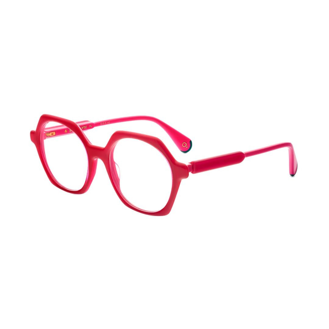 Etnia Barcelona Brutal No.32 Geometric Red Acetate Eyeglasses With Bold Design