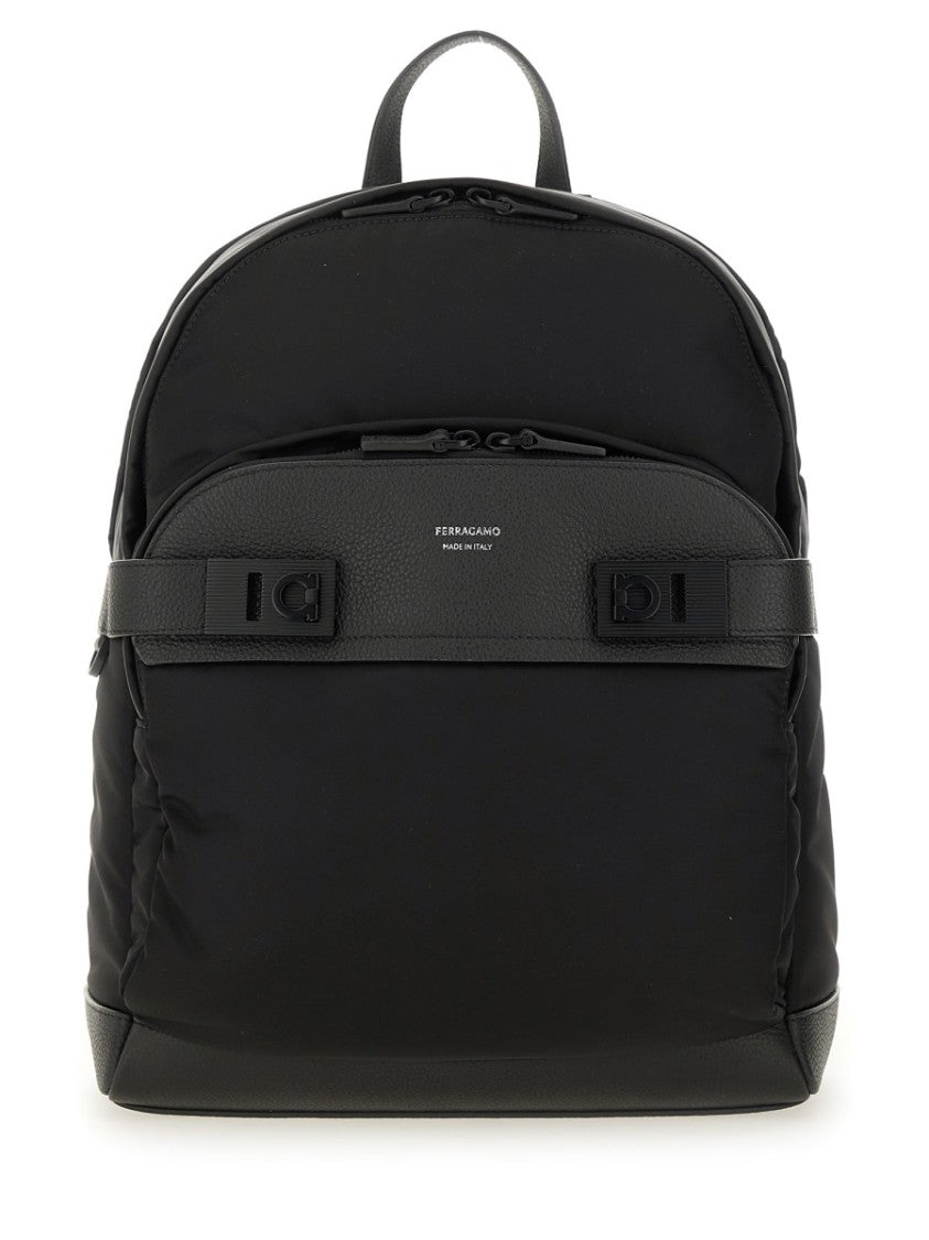 Ferragamo Buckles "Hooks" Backpack