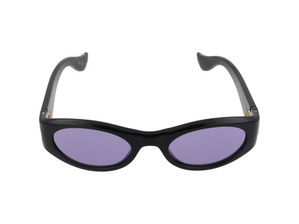 Valentino Black Vg0015s Bio-Injected Rounded Sunglasses
