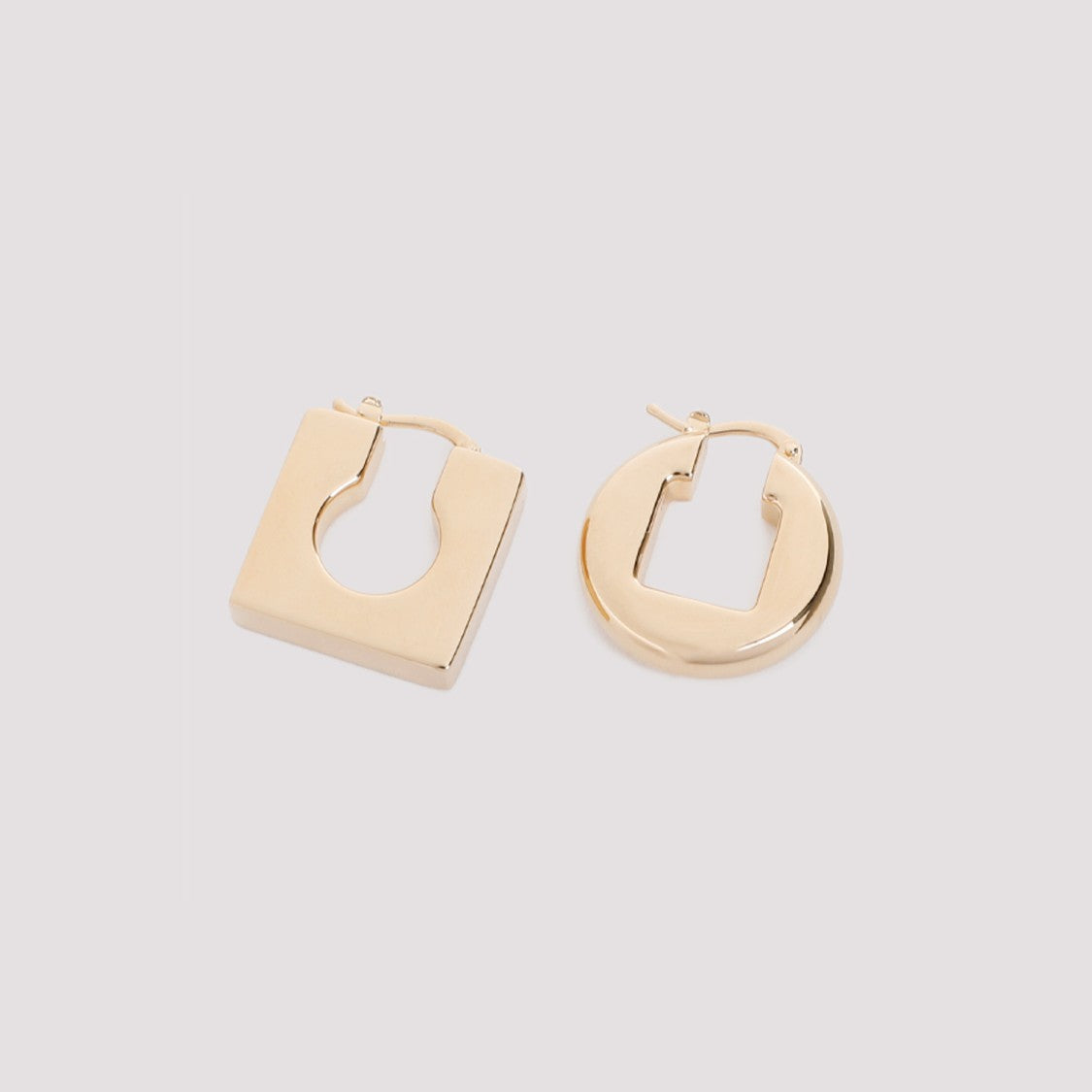 Jacquemus Asymmetric Gold-Plated Brass Earrings