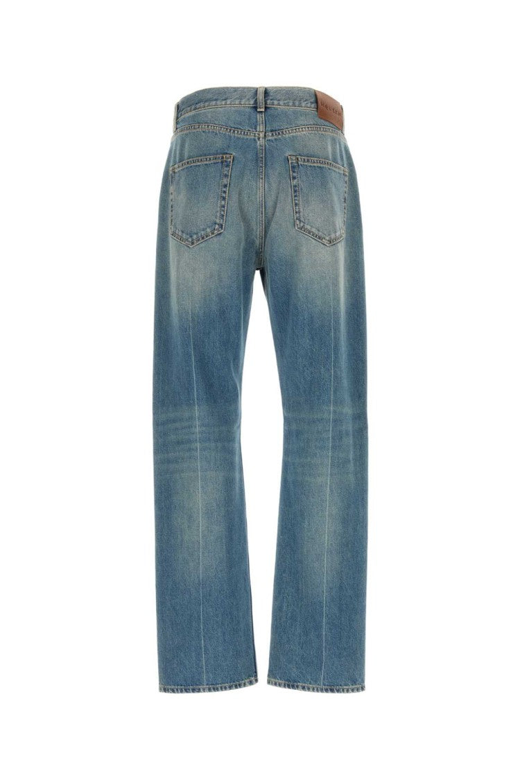 Alexander Mcqueen Faded Wash Straight-Leg Denim Jeans