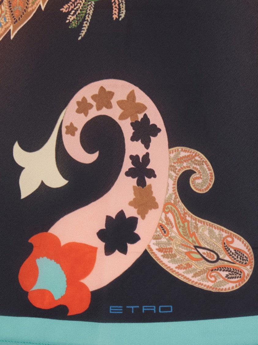 Etro Silk Sleeveless Paisley Top