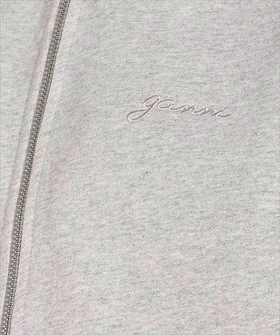 Ganni Playful Graphic Hoodie With Embroidered Branding