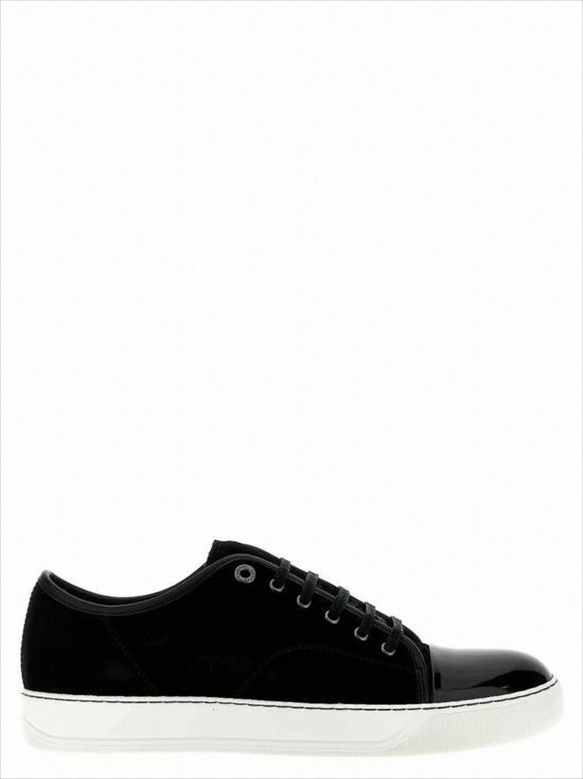 Lanvin Black Sneakers With Toe Cap
