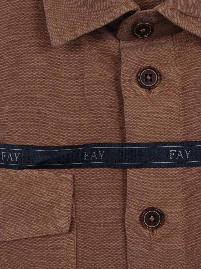Fay Brown Tasconata Over Shirt Jacket