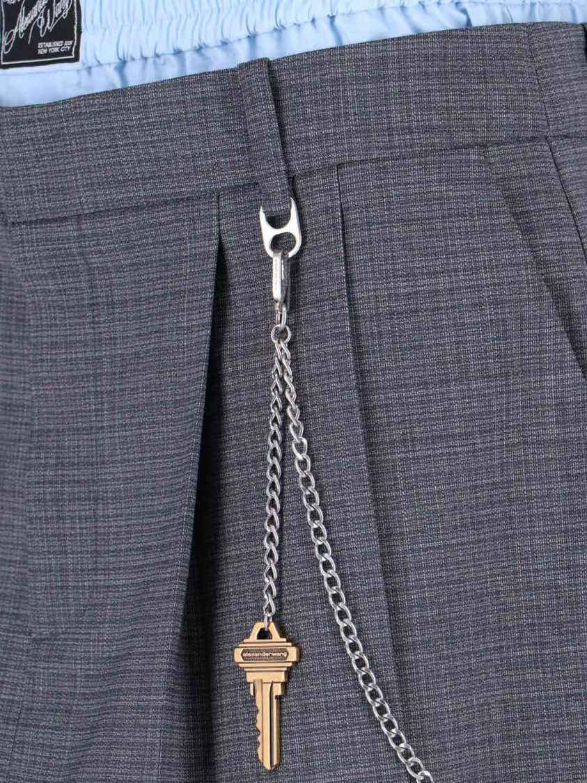 Alexander Wang Tailored Mini Skirt With Logo Patch