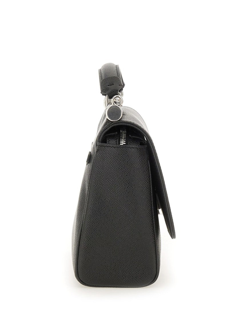 Dolce & Gabbana Textured Leather Briefcase With Detachable Shoulder Strap