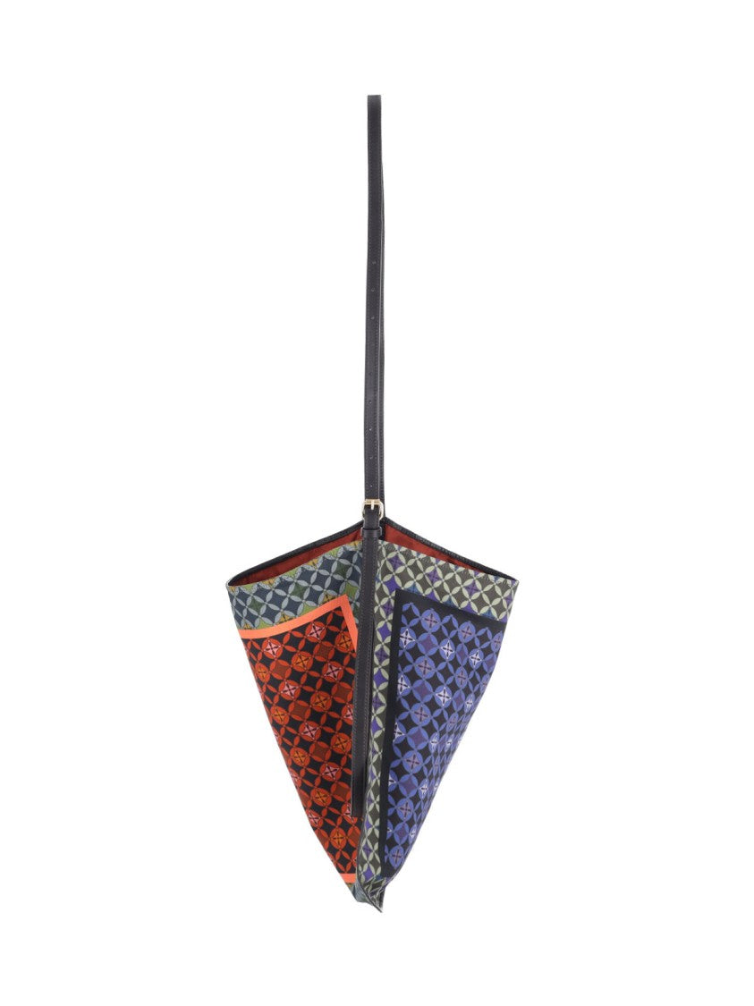 Dries Van Noten Large Geometric Pattern Shoulder Bag