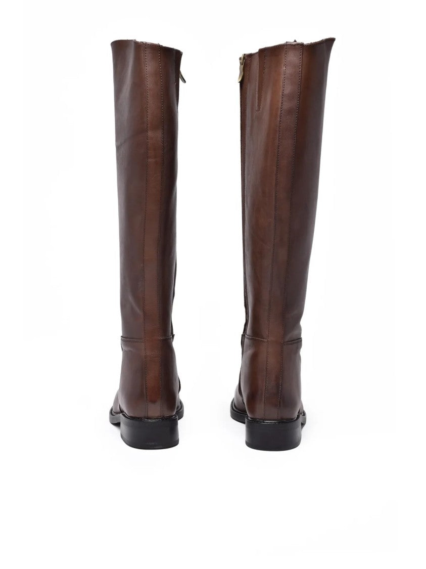 Metisse Brown Leather Boots