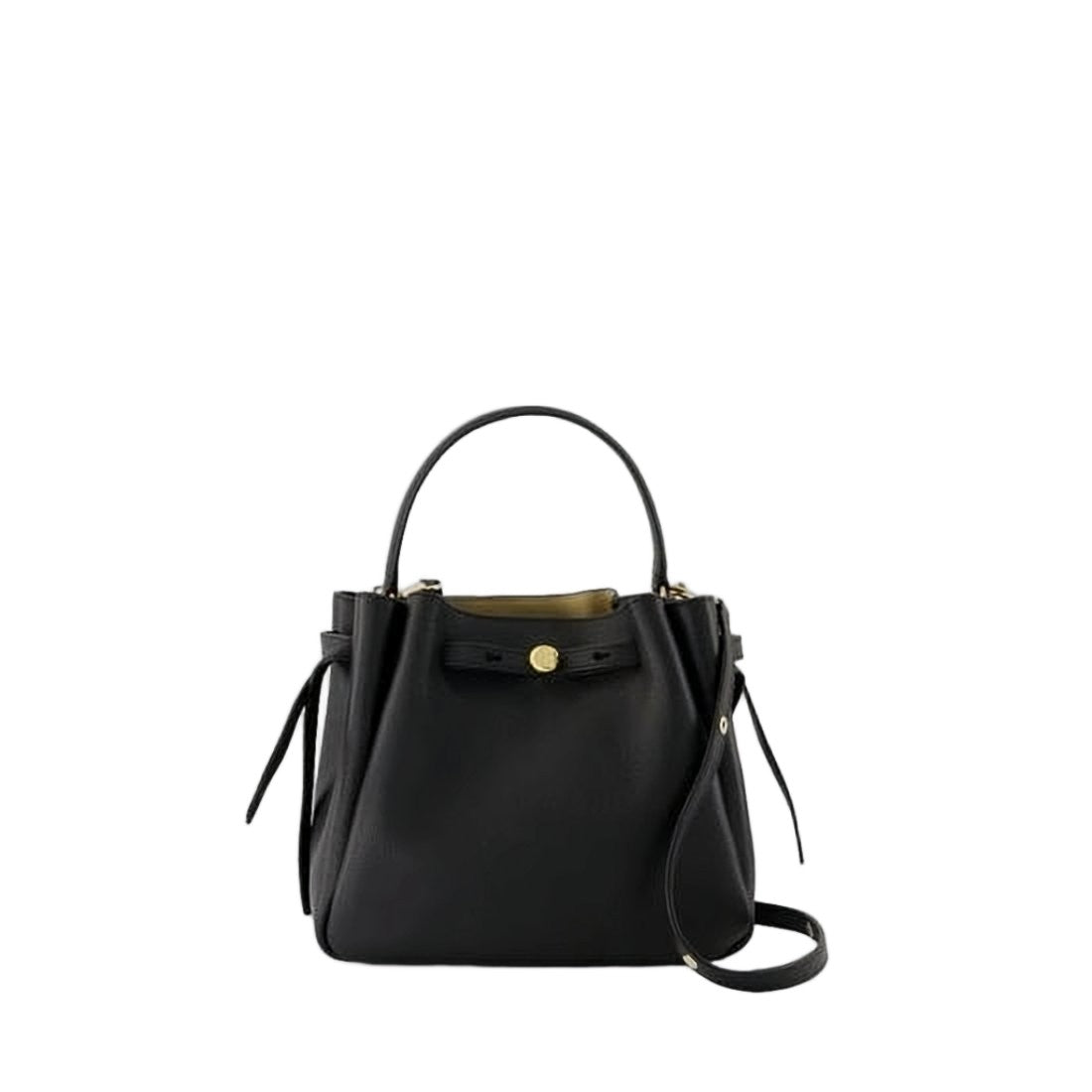 Tory Burch Structured Cowhide Leather Crossbody Bag With Gold-Tone Hardware