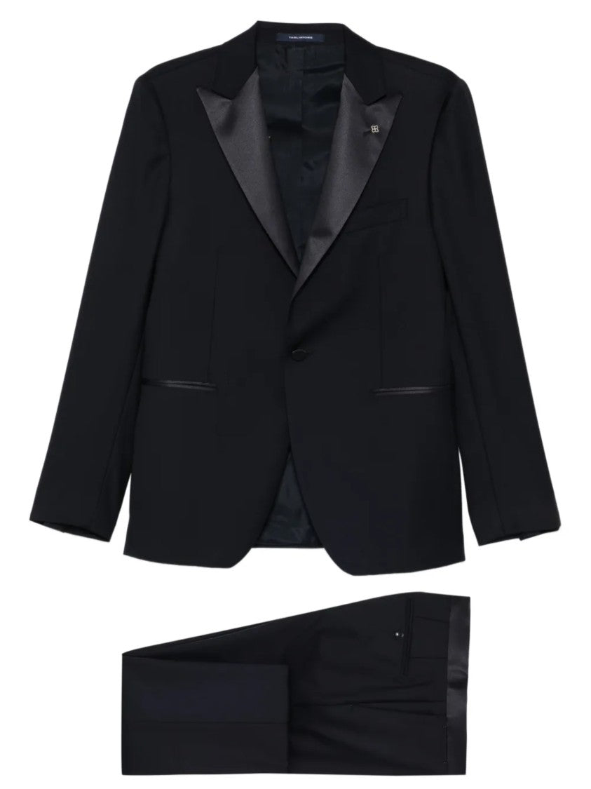 Tagliatore Black Bruce Satin Suit
