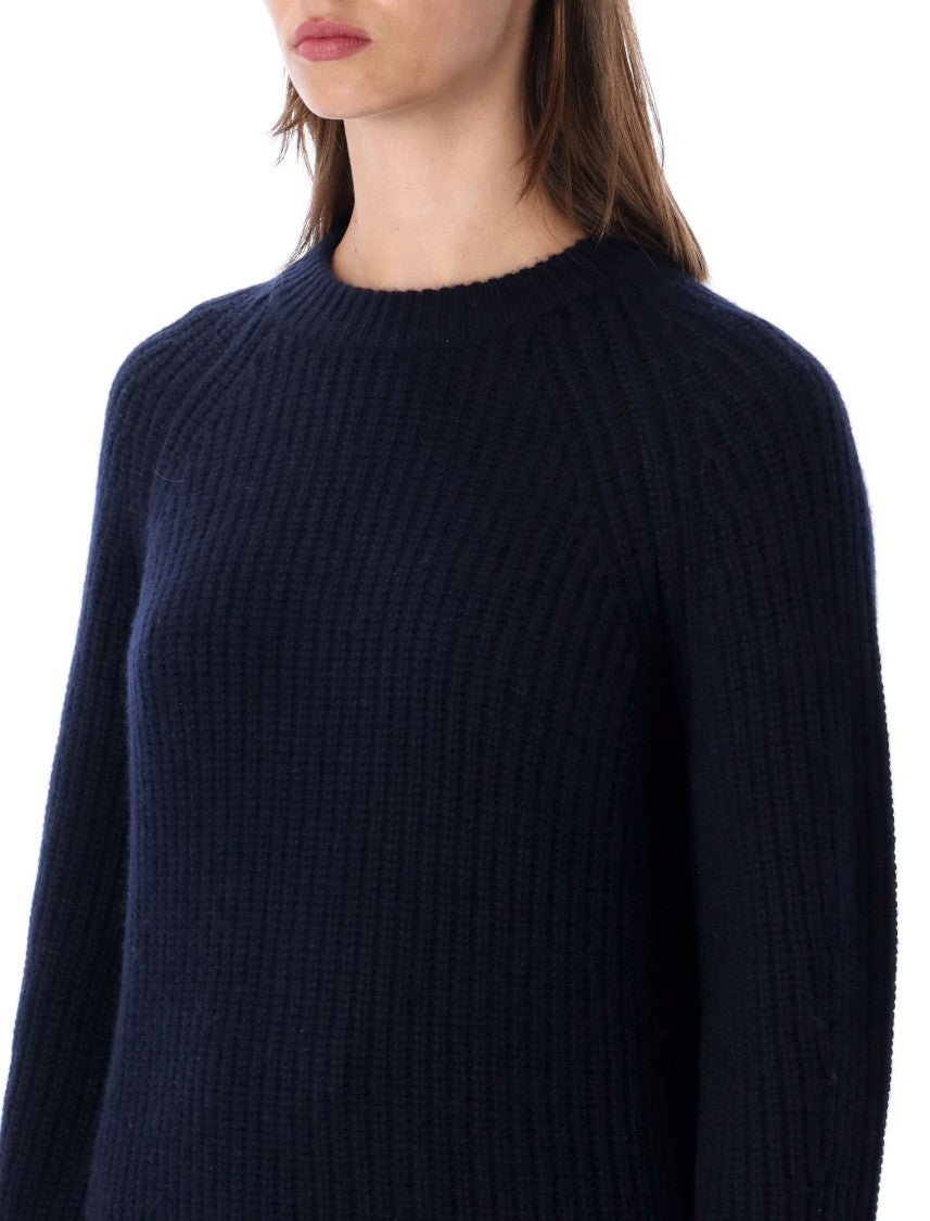 Lisa Yang Miki Ribbed Knit Crewneck Sweater