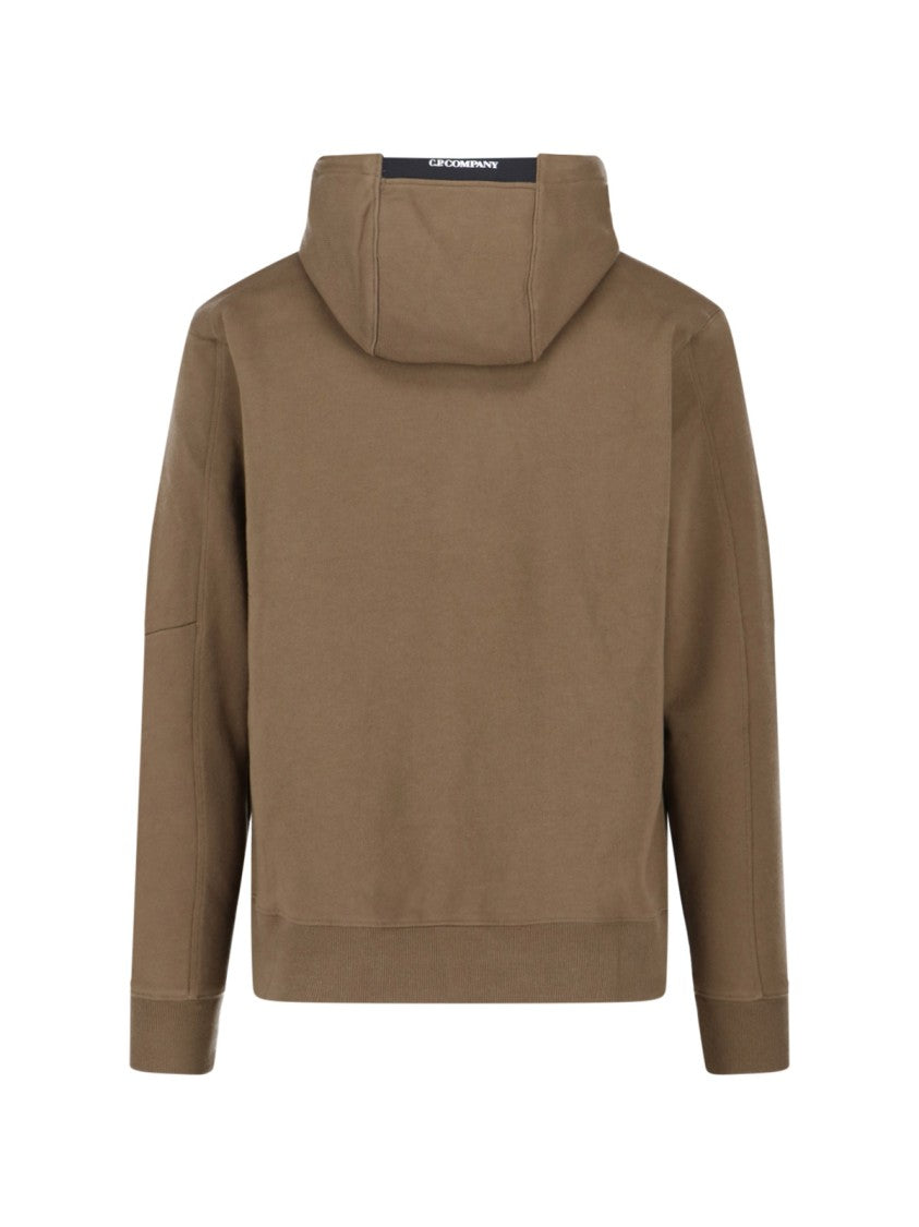 C.P. Company Logo Hoodie – Green