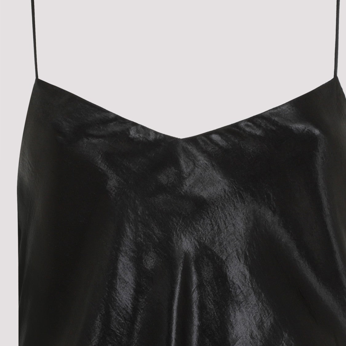 Saint Laurent Black Acetate Long Dress