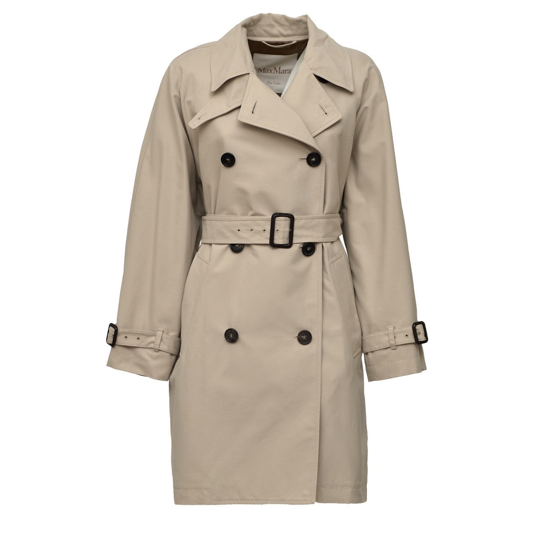 Max Mara Radioso Water-Resistant Cotton Gabardine Trench Coat
