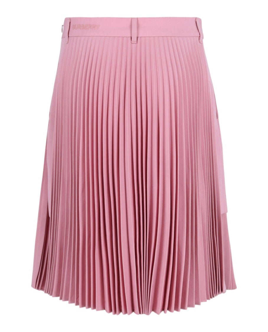 Burberry Pleated Panelled Midi Skirt