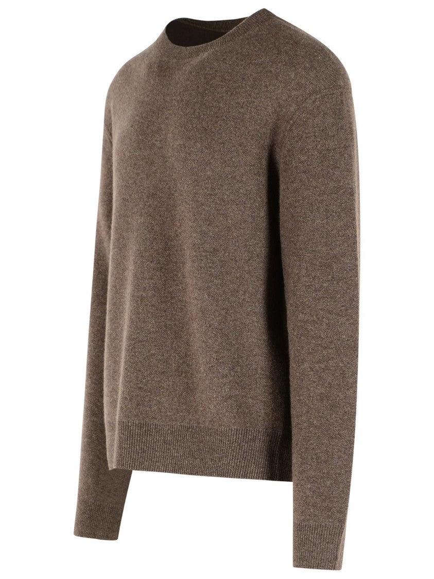 Acne Studios Brown Ribbed Cashmere Sweater