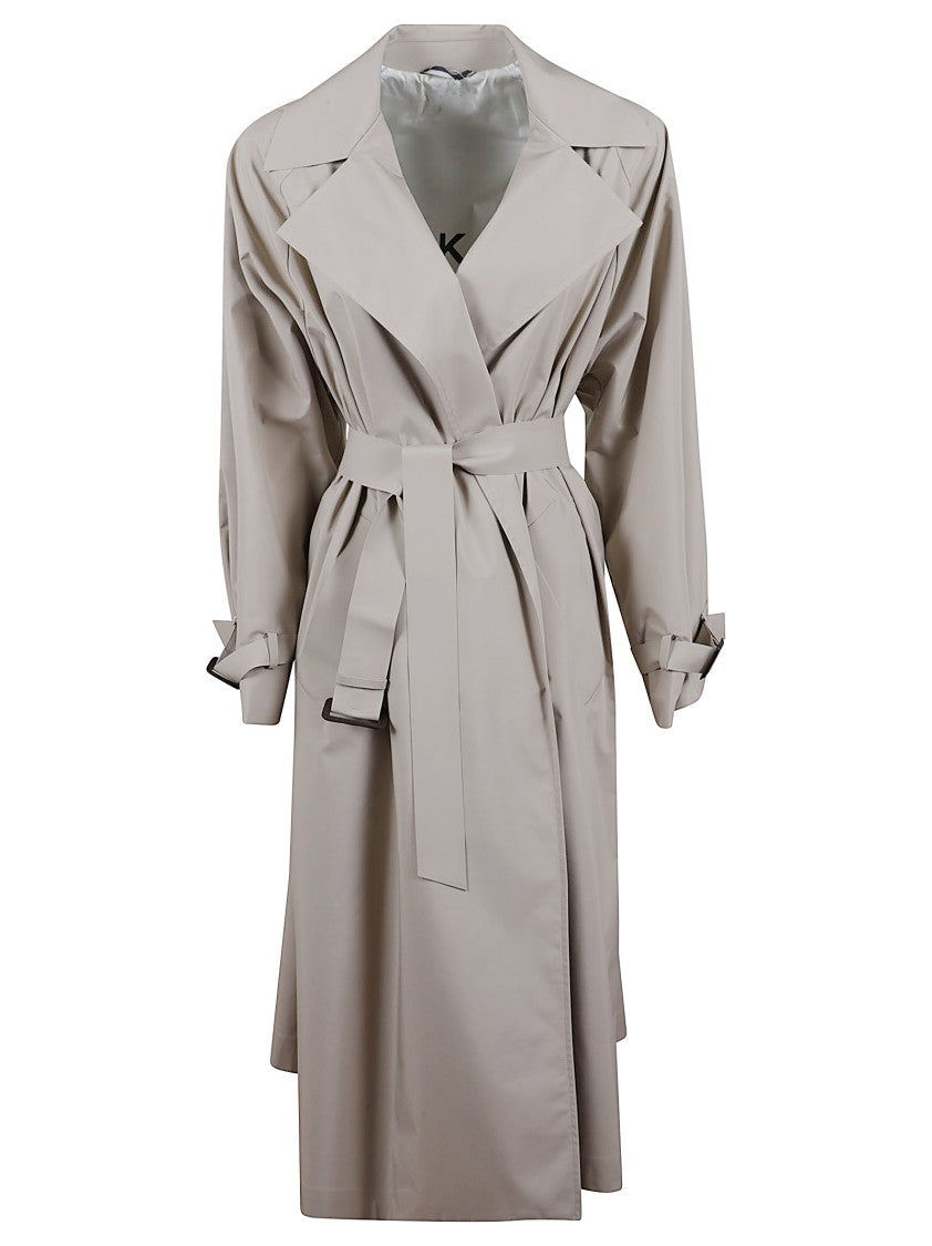 Max Mara Mid-Calf Length Trench Coat With Belted Waist