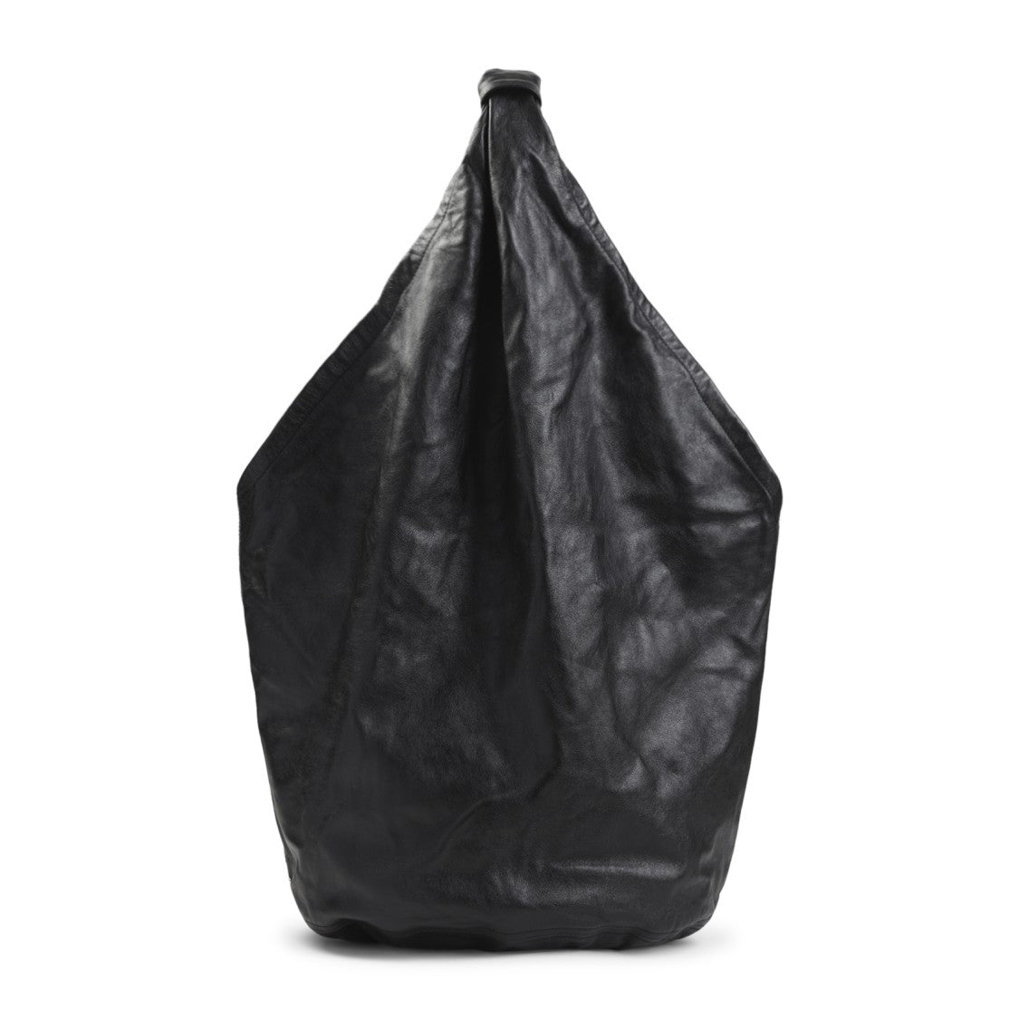 Our Legacy Spacious Black Shoulder Bag Crafted From Premium Bull Leather