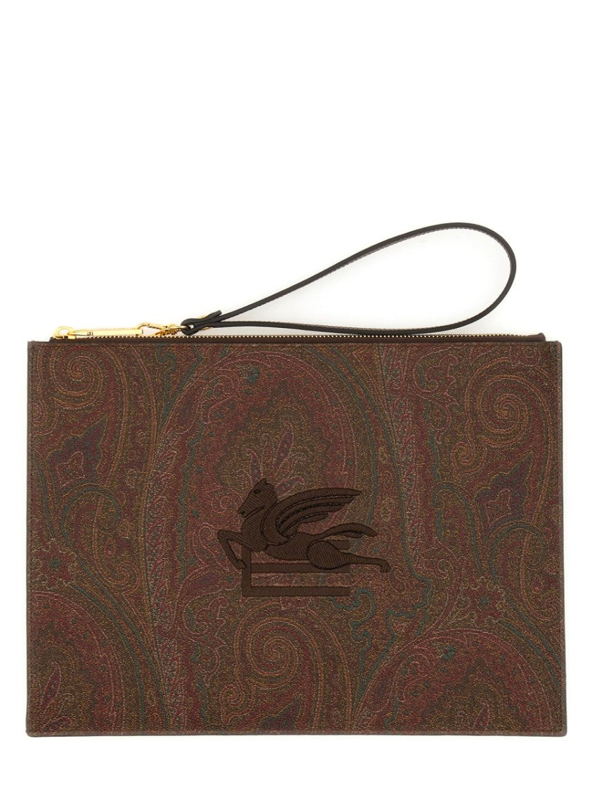 Etro Pouch Paisley Jacquard Medium