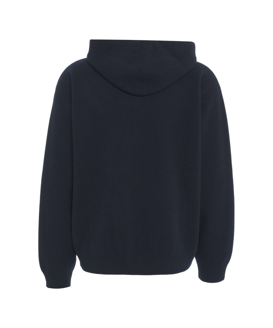 Roberto Collina Zip-Through Knit Hoodie With Drawstring