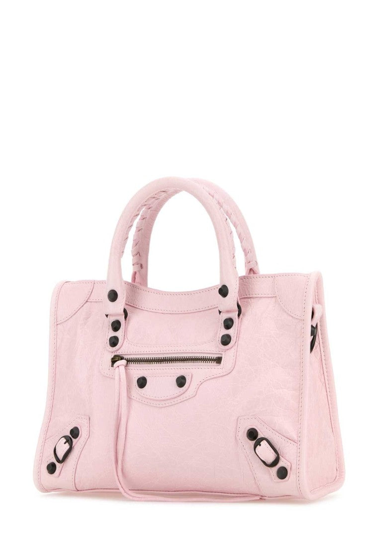 Balenciaga Light Pink Leather Small Le City Handbag