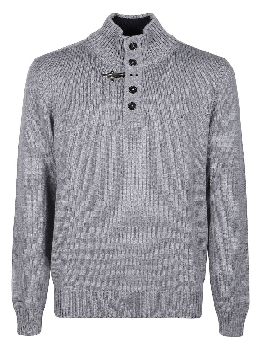 Fay Virgin Wool Ribbed Turtleneck Sweater