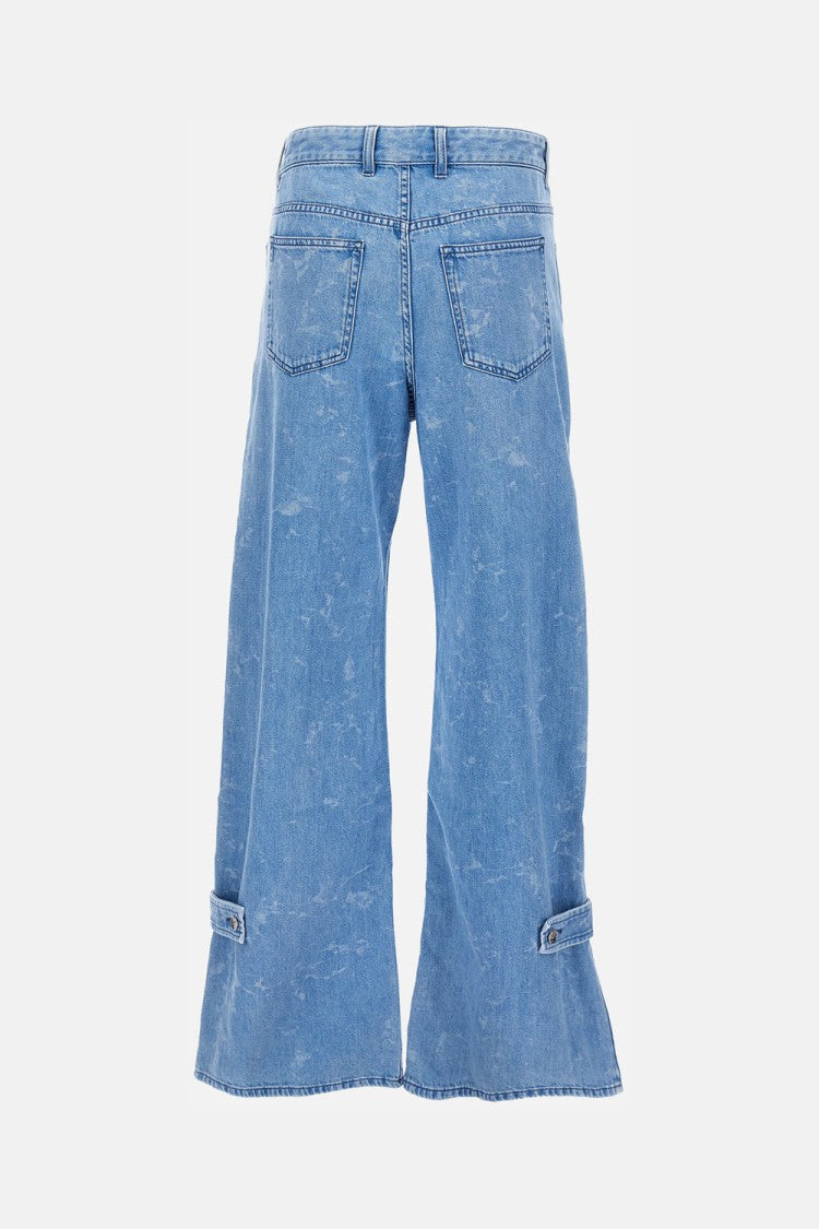 Rabanne Relaxed Fit Wide Leg Jeans