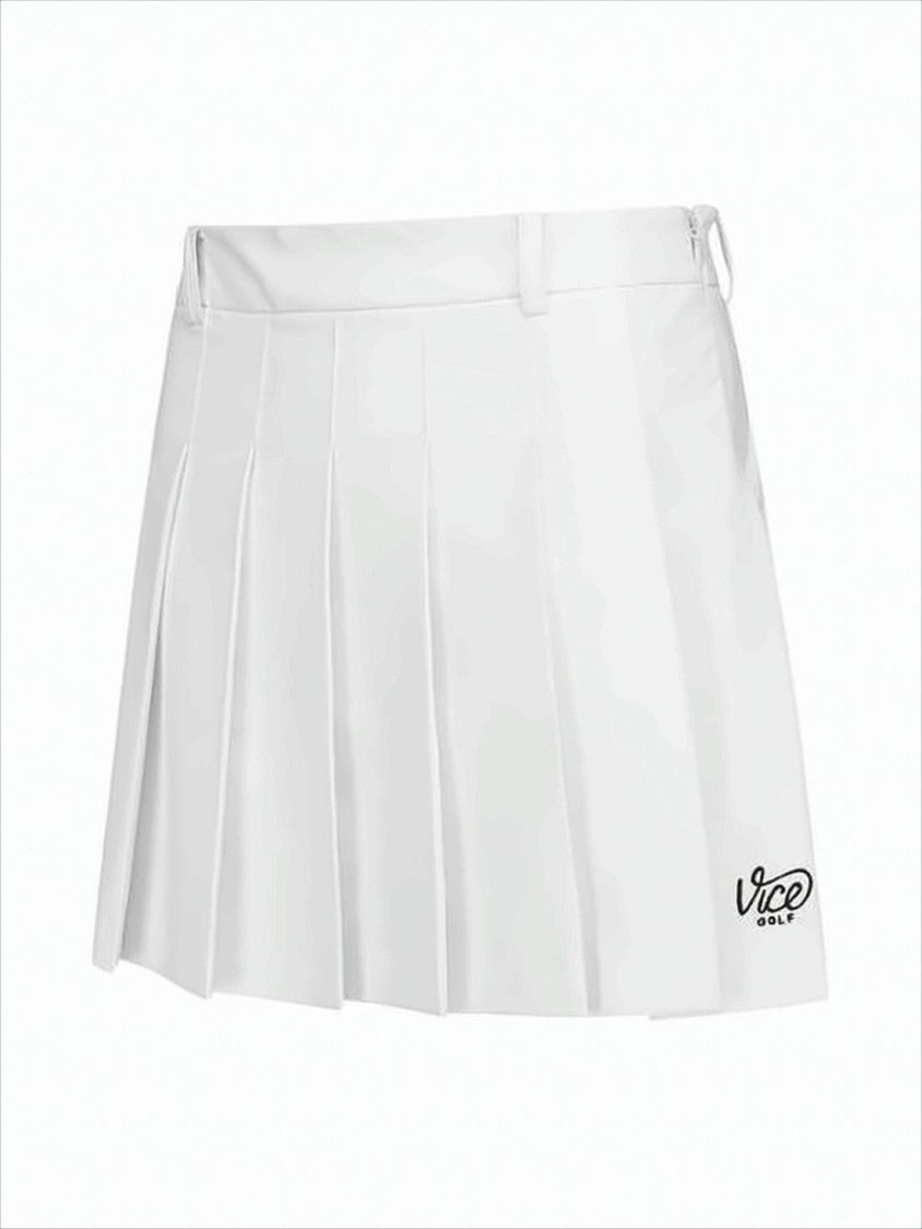 Vice Golf Pleated Mini Skirt With Structured Silhouette