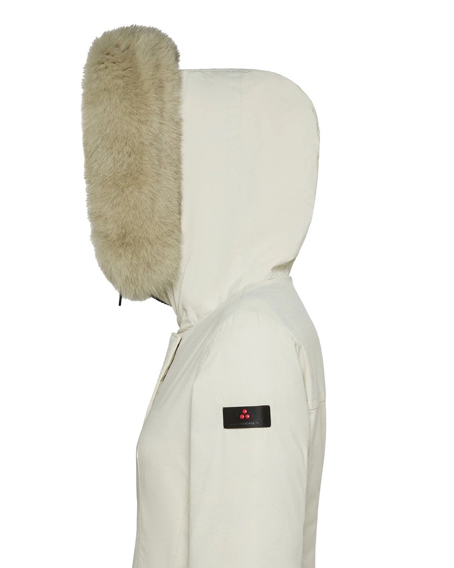 Peuterey Women's Kl Fur Down Jacket In Dove Grey