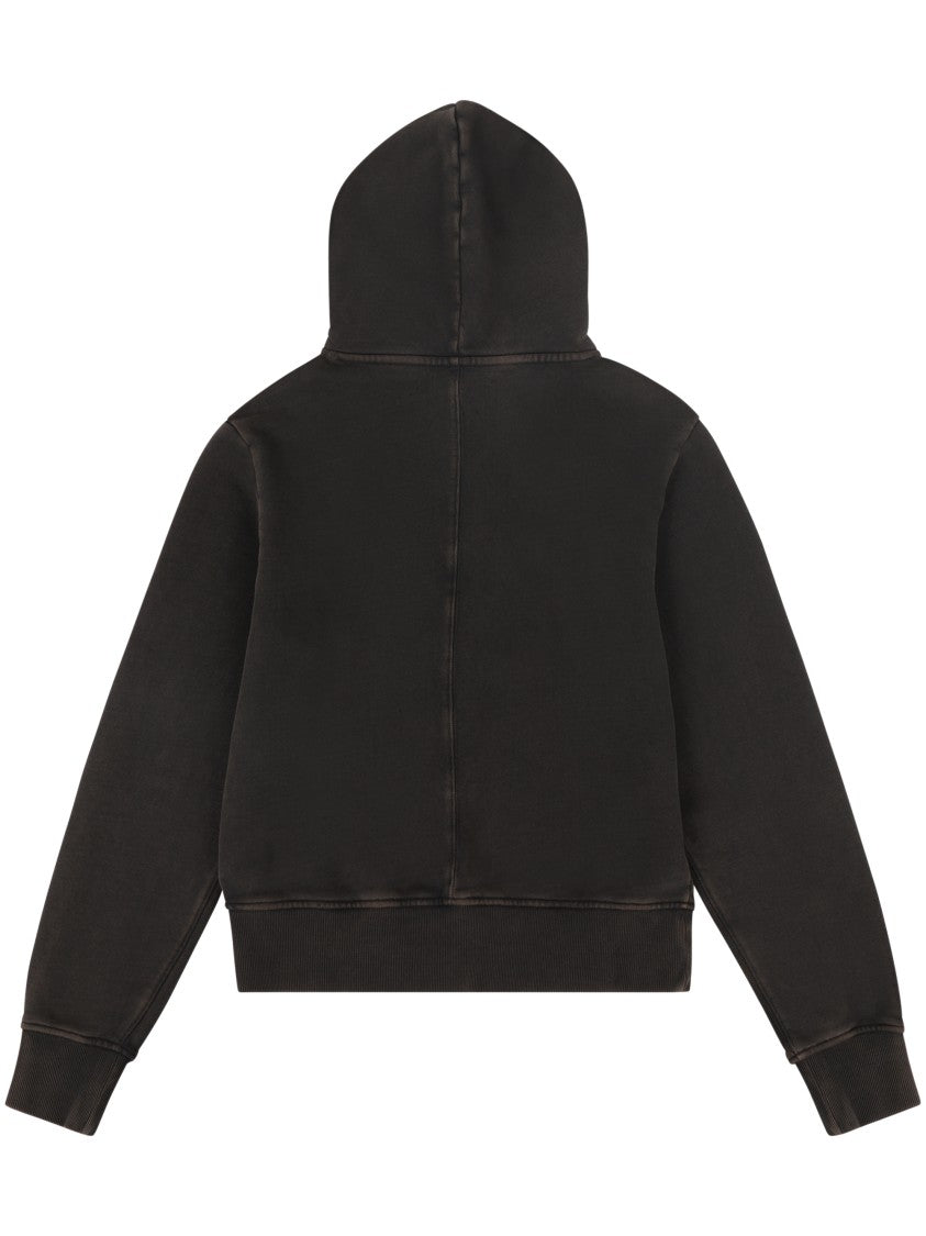 Entire Studios Relaxed Fit Hooded Sweatshirt With Faded Detailing