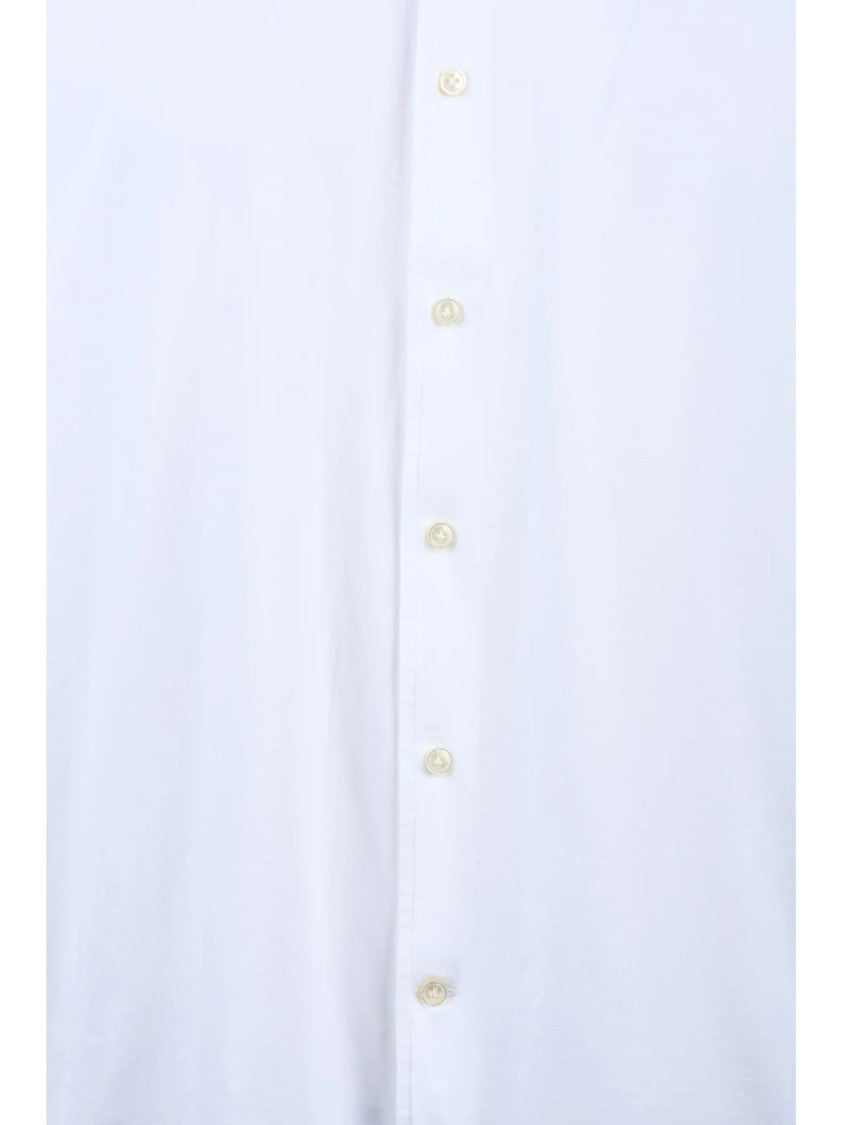 Sonrisa Slim Fit White Shirt With Minimalist Design And Classic Collar