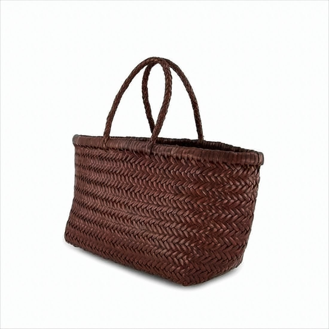 Dragon Diffusion Buffalo Leather Woven Tote Bag
