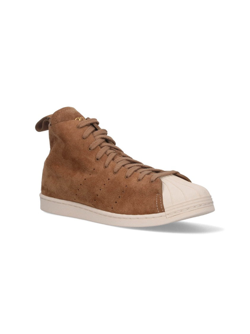 Adidas X Wales Bonner "Superstar Hi" Sneakers Brown