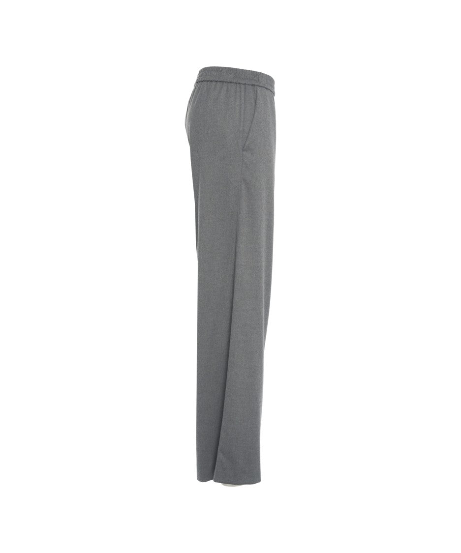 Kaos Straight-Leg Trousers With Elastic Waistband And Minimalist Design