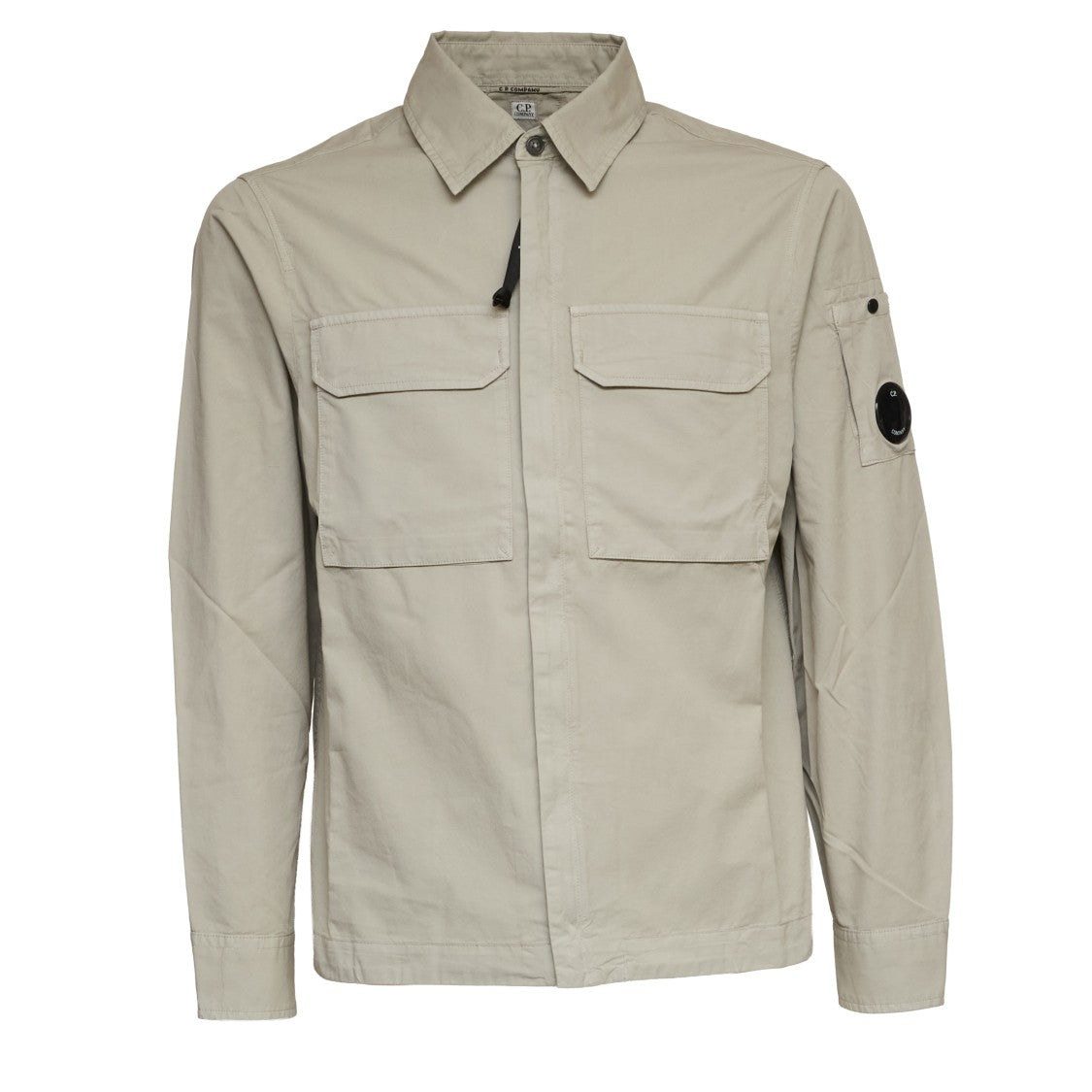 C.P. Company Organic Gabardine Zipped Lens Overshirt