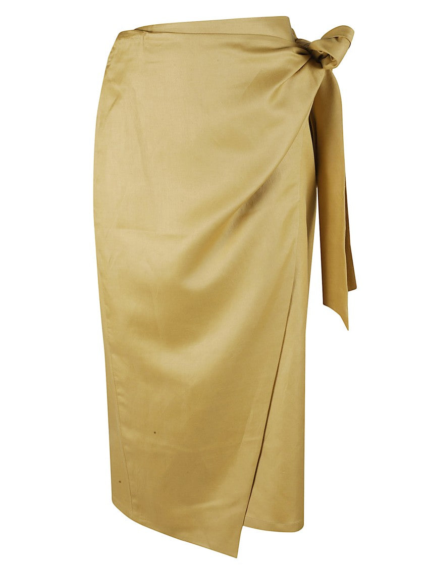 Max Mara Knee-Length Wrap Skirt