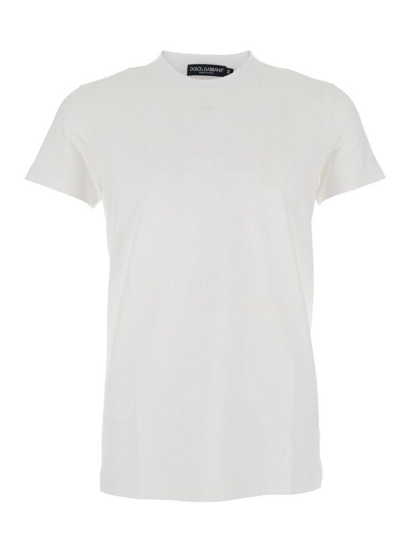 Dolce & Gabbana Short-Sleeved T-Shirt With Subtle Logo Detail
