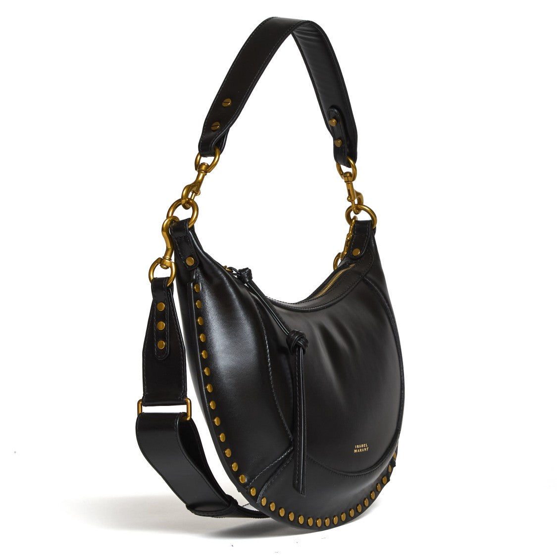 Isabel Marant Naoko Oskan Gold Studded Shoulder Bag