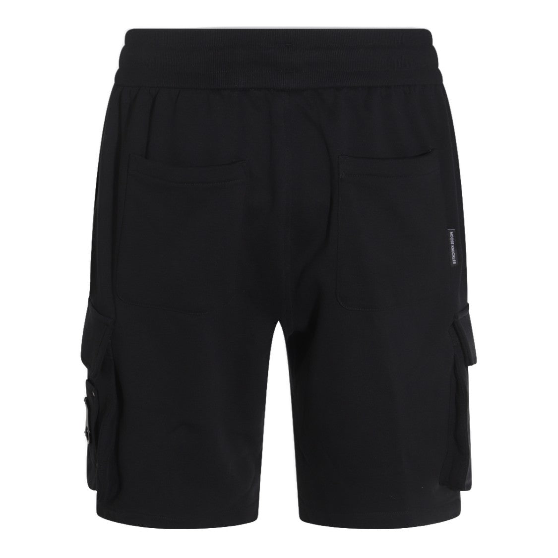 Moose Knuckles Relaxed-Fit Black Shorts With Functional Cargo Pockets