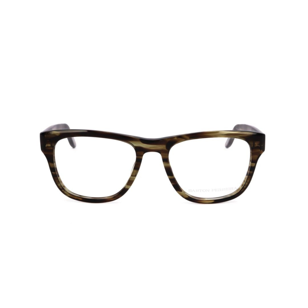 Barton Perreira Bp5192 542Ej Classic Rectangular Tortoiseshell Eyeglasses With Metallic Accents