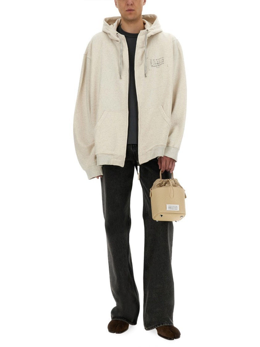 Maison Margiela Zip-Up Hooded Sweatshirt