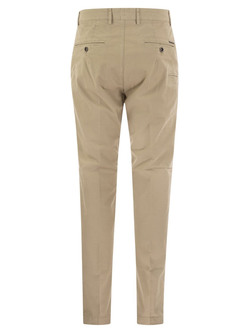 Peserico Stretch Cotton Gabardine Chino Trousers