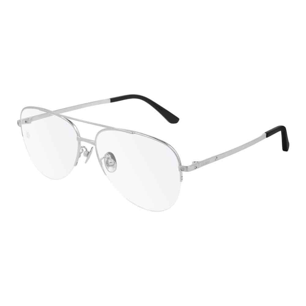 Cartier Ct0256o Titanium Aviator Sunglasses