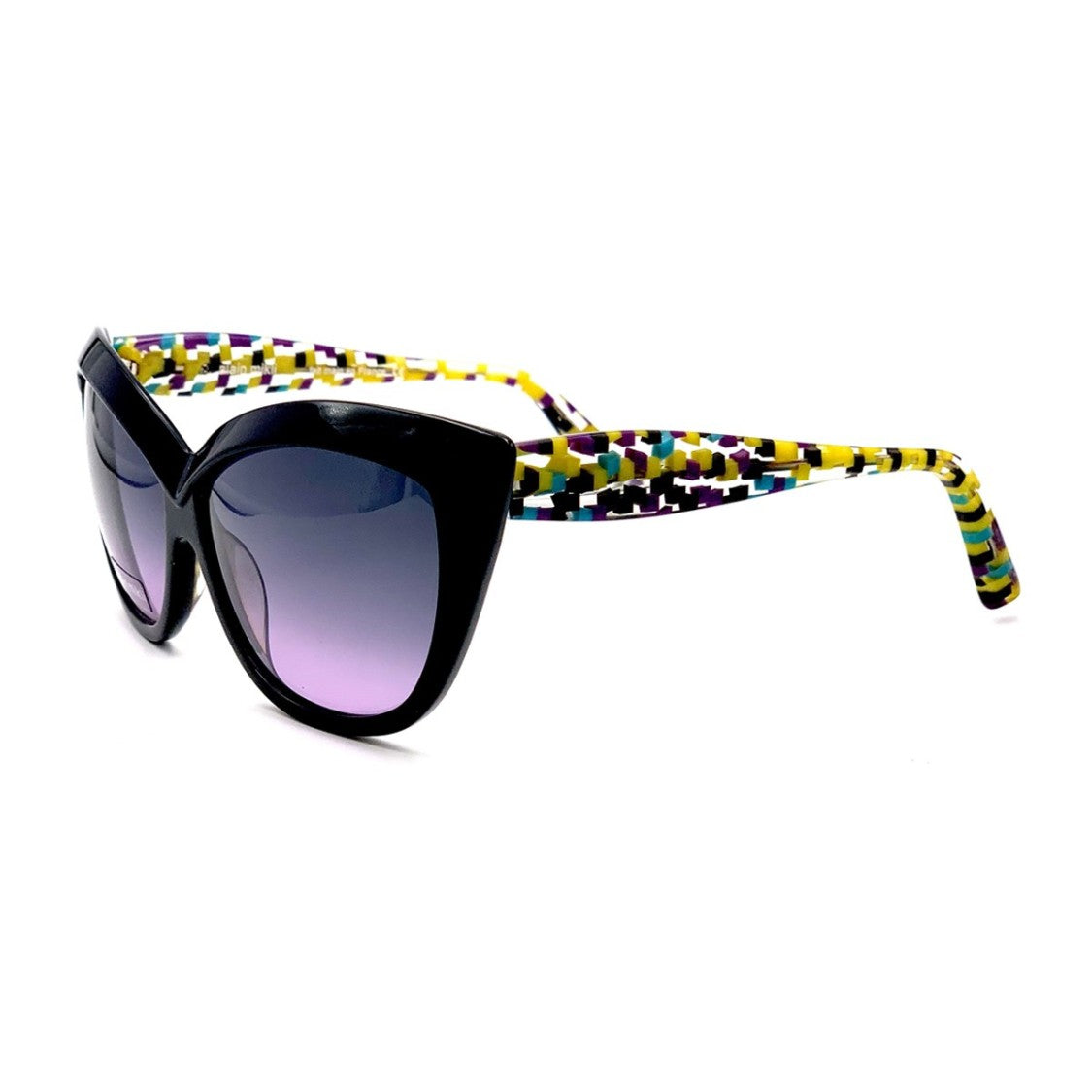 Alain Mikli Black Al1313 Acetate Cat-Eye Sunglasses