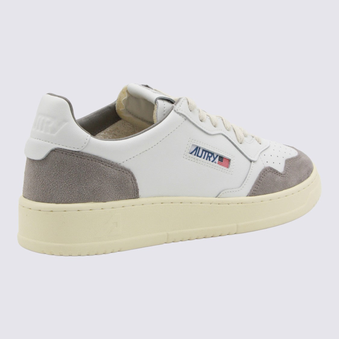 Autry Low-Top Sneakers With Suede Overlays And Logo Patch