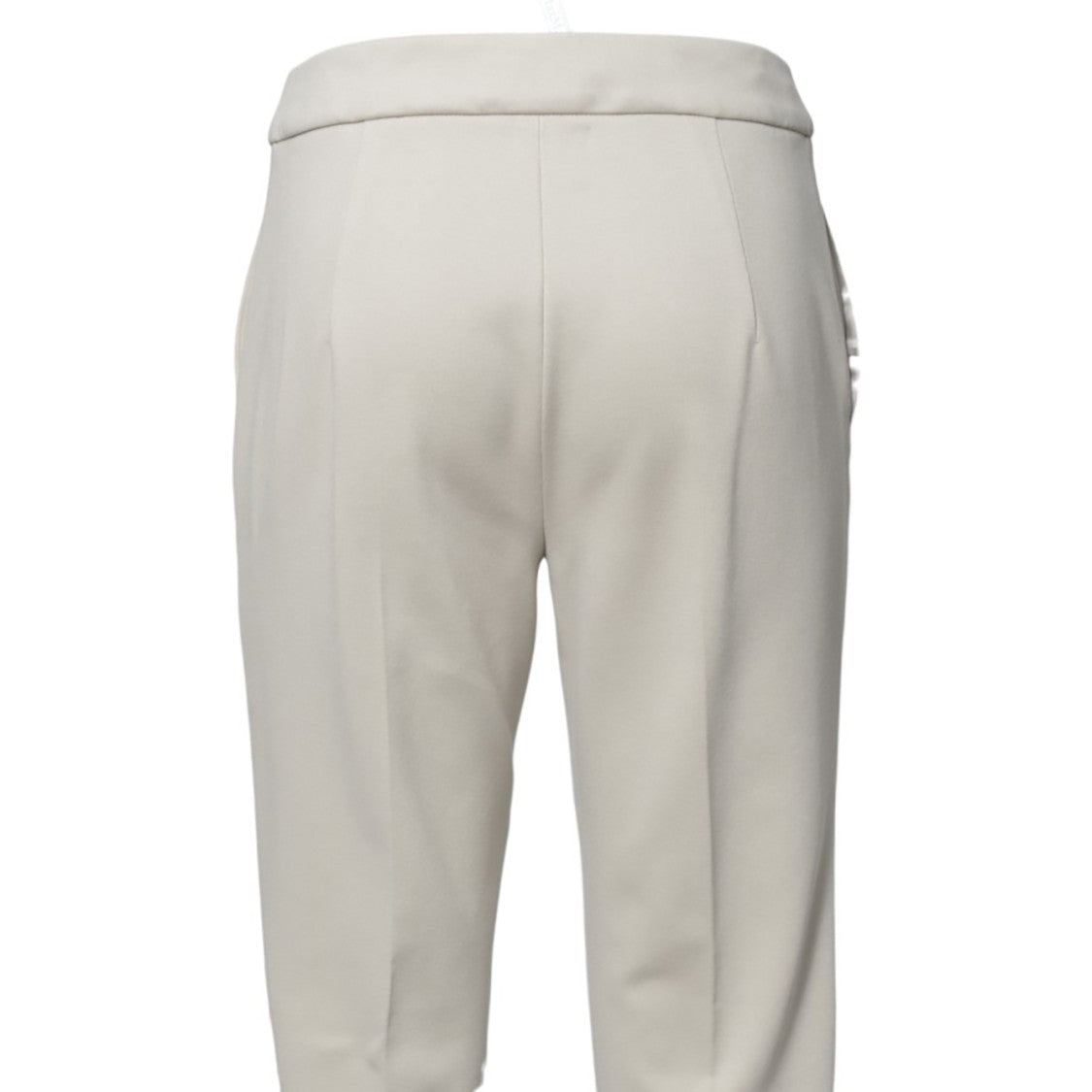 Max Mara Pegno Pants In Pearl Gray Viscose Blend